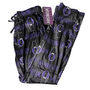 Wednesday Addams Pants Adult Medium Pajamas Lounge Sleepwear Comfort Relax